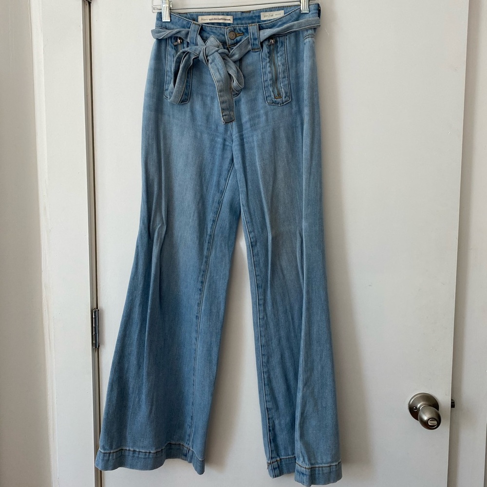 70s inspired flared jeans